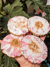 Coasters #60- Agate Epoxy set of 4 - Sold