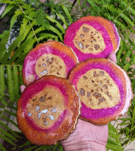 Coasters #27- Agate Epoxy set of 4 - SOLD