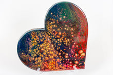 Abstract rainbow heart