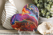 Abstract rainbow heart