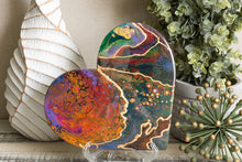 Abstract rainbow heart