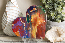 Abstract rainbow heart