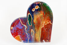 Abstract rainbow heart