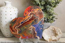 Abstract rainbow heart
