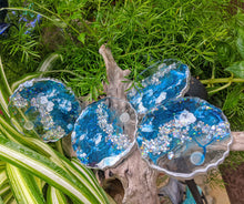 Coasters #61- Agate Epoxy set of 4 - Sold
