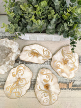 Coasters #46- Agate Epoxy set of 4 - SOLD